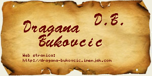 Dragana Bukovčić vizit kartica
